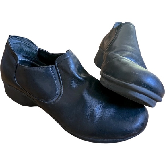 DANSKO | Jocelyn Black Leather Slip On Shoes Clogs Size EU 40 US 9 Nurse Office - Picture 2 of 9